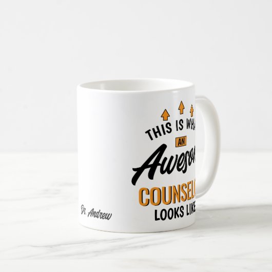 カウンセラーの素晴らし容貌はこうだ コーヒーマグカップ (正面右)