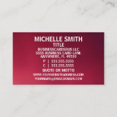 カウンセラーエレガント名プレート 名刺 (裏面)