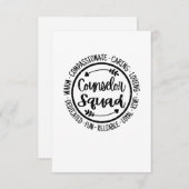 カウンセラー分校カウンセリング先生感謝 サンキューカード (正面/裏面)