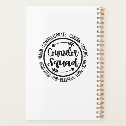 カウンセラー分校カウンセリング先生感謝 プランナー手帳 (裏面)