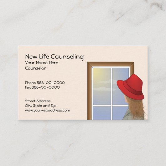 カウンセラー名刺 名刺 (正面)