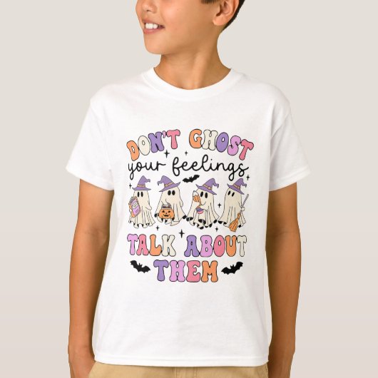 カウンセラー感じの話を幽霊するな Tシャツ (正面)