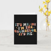 カウンセラー私こんにちはカウンセラーに戻るSch カード (黄色い花)