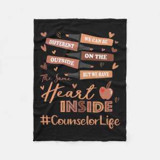 カウンセラー私たちは黒い違う歴史の月になる フリースブランケット