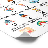 カウンセラー私の対処スキルアルファベットメンタルヘルス ポスター (角)