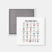 カウンセラー私の対処スキルアルファベットメンタルヘルス マグネット (正面/裏面)