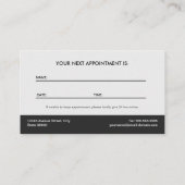 カウンセラー – エレガントウォーターリリーアポイントメント 予約カード (裏面)