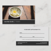 カウンセラー – エレガントウォーターリリーアポイントメント 予約カード (正面/裏面)