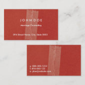 カウンセラー 名刺 (正面/裏面)