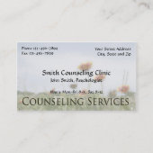 カウンセラー 心理士 メンタルヘルス 名刺 (正面)