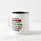 カウンセラー…OMG WTFロール ツートーンマグカップ (正面左)