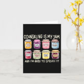 カウンセリングが私の得意分野で、広めたい心理 カード (黄色い花)