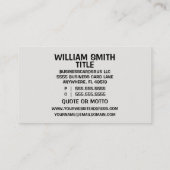 カウンセリングはギャップを埋めることができる 名刺 (裏面)