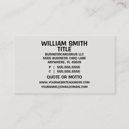 カウンセリングはギャップを埋めることができる 名刺 (裏面)