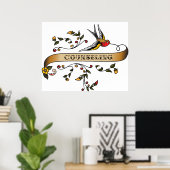 カウンセリングを受けて飲み込む ポスター (ホームオフィス)