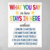 カウンセリングオフィス秘匿性ポスター ポスター (正面)