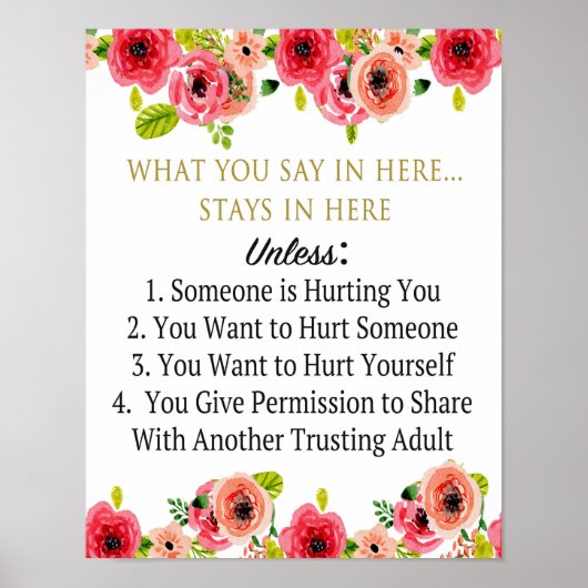 カウンセリングオフィス秘匿性ポスター ポスター (正面)