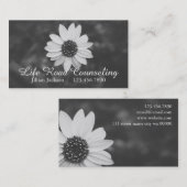カウンセリングセラピストライフコーチビジネスカード 名刺 (正面/裏面)