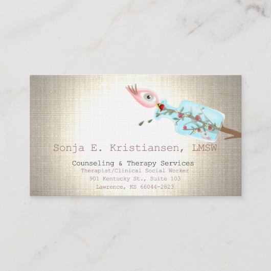 カウンセリングセラピー業務 予約カード (正面)