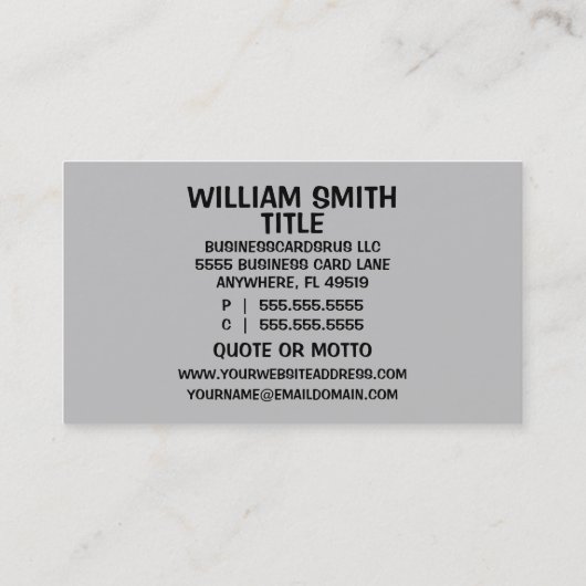 カウンセリング根を持つ脳の形をした木 名刺 (裏面)