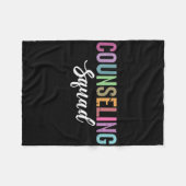 カウンセリング班メンタルヘルス認識度 フリースブランケット (正面(横))