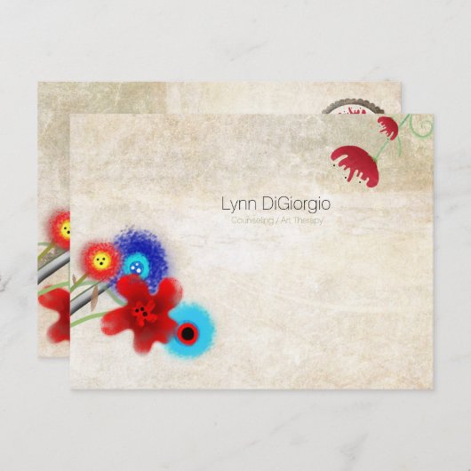 カウンセリング/アートセラピー ポストカード (正面/裏面)