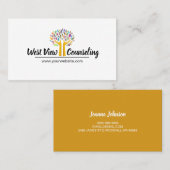 カウンセリング、ライフコーチ、セラピー、セラピスト、 名刺 (正面/裏面)