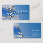 カウンセリング、ライフコーチ、セラピー、セラピスト、 名刺 (正面/裏面)