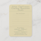 カウンセリング – 名刺 (裏面)