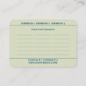 カウンセリング – 名刺 (裏面)