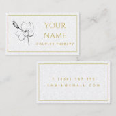 カウンセ描リング自然心理療法士ボヘミア 名刺 (正面/裏面)