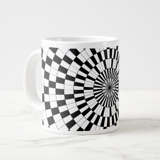 カウンタらせん状 ジャンボコーヒーマグカップ (正面左)