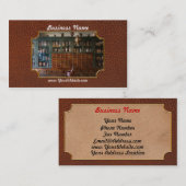 カウンターの後ろで右の薬学- 名刺 (正面/裏面)