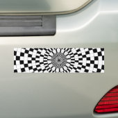 カウンターらせん状by Kenneth Yoncich バンパーステッカー (車上)