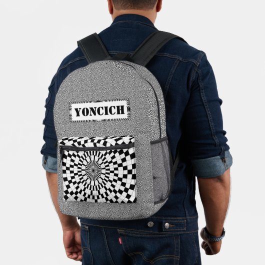 カウンターらせん状by Kenneth Yoncich プリントバックパック (インサイチュ (モデル))