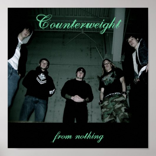 カウンターウェイト半円ポスター ポスター (正面)