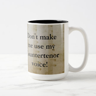 カウンターテナーのコップ ツートーンマグカップ