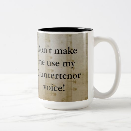 カウンターテナーのコップ ツートーンマグカップ (右)