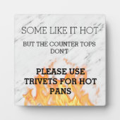 カウンタートップいくつかのホットSTRレンタルTrivet フォトプラーク (正面)