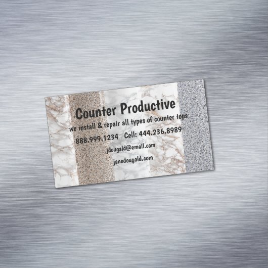 カウンタートップのインストールおよび修復ビジネス マグネット名刺 (インサイチュ)