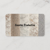 カウンタートップのインストールおよび修復ビジネス 名刺 (裏面)