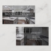 カウンタートップ家庭改装建築事業 名刺 (正面/裏面)