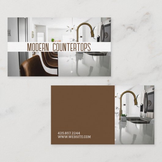 カウンター台所改造名刺 名刺 (正面/裏面)