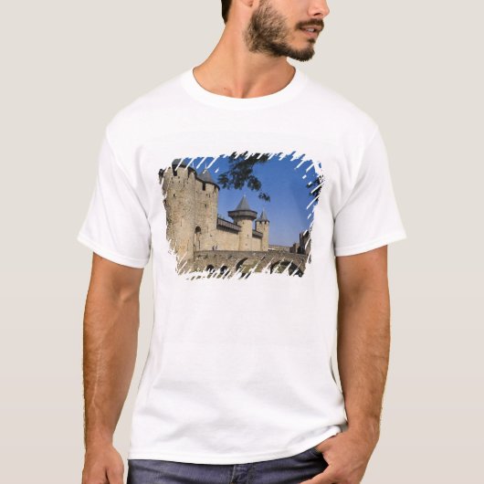カウンタ城、カルカソンヌ、オード、ラングドック地方、 Tシャツ (正面)