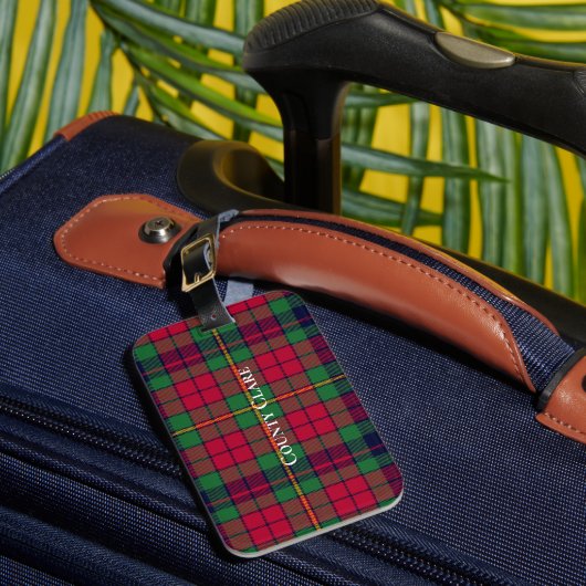 カウンティクレアタータンチェック ラゲッジタグ (正面インサイチュ1)