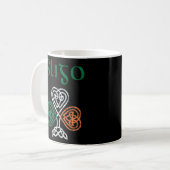 カウンティスリゴシャムロックアイルランド国旗のクレicとCeol コーヒーマグカップ (正面左)