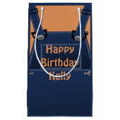 カウンティフォークオーバーオカスタムール誕生日MGB スモールペーパーバッグ (正面)