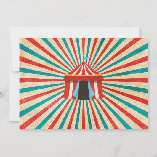 カウンティーフェアの誕生日のパーティの招待状の招待 招待状 (裏面)