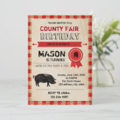 カウンティーフェアの誕生日の招待 招待状 (スタンド正面)