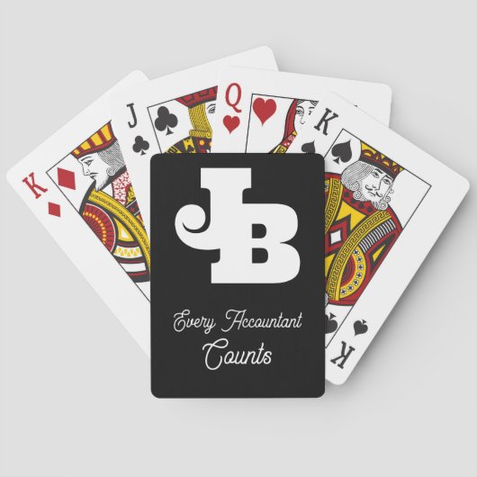 カウントおもしろいプンモノグラモダンム白黒 トランプ (裏面)